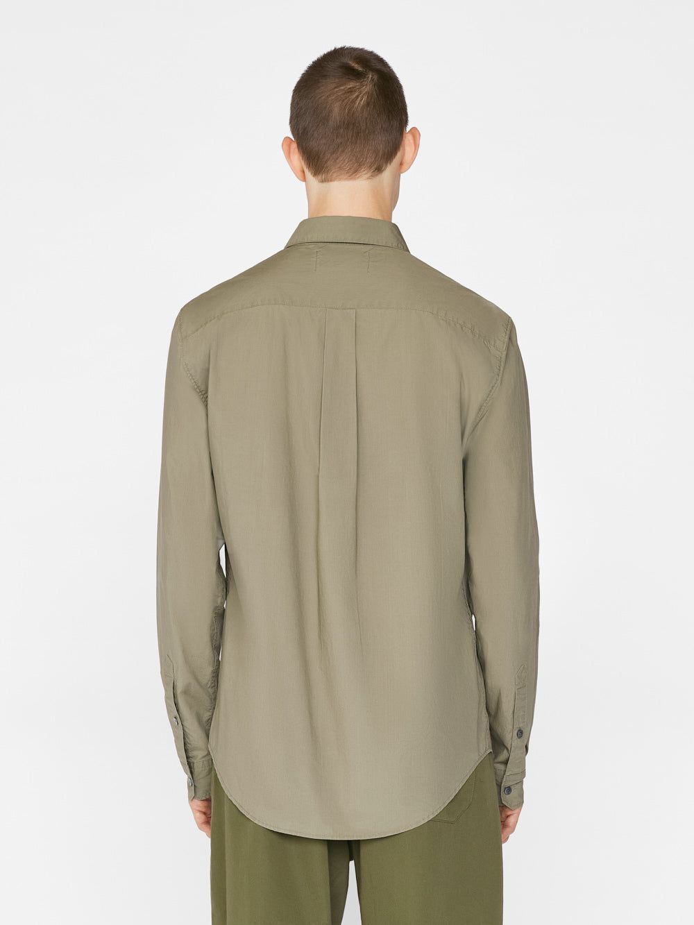 Classic Poplin Shirt -- Old Green sold by Frame Denim product image thumbnail 9