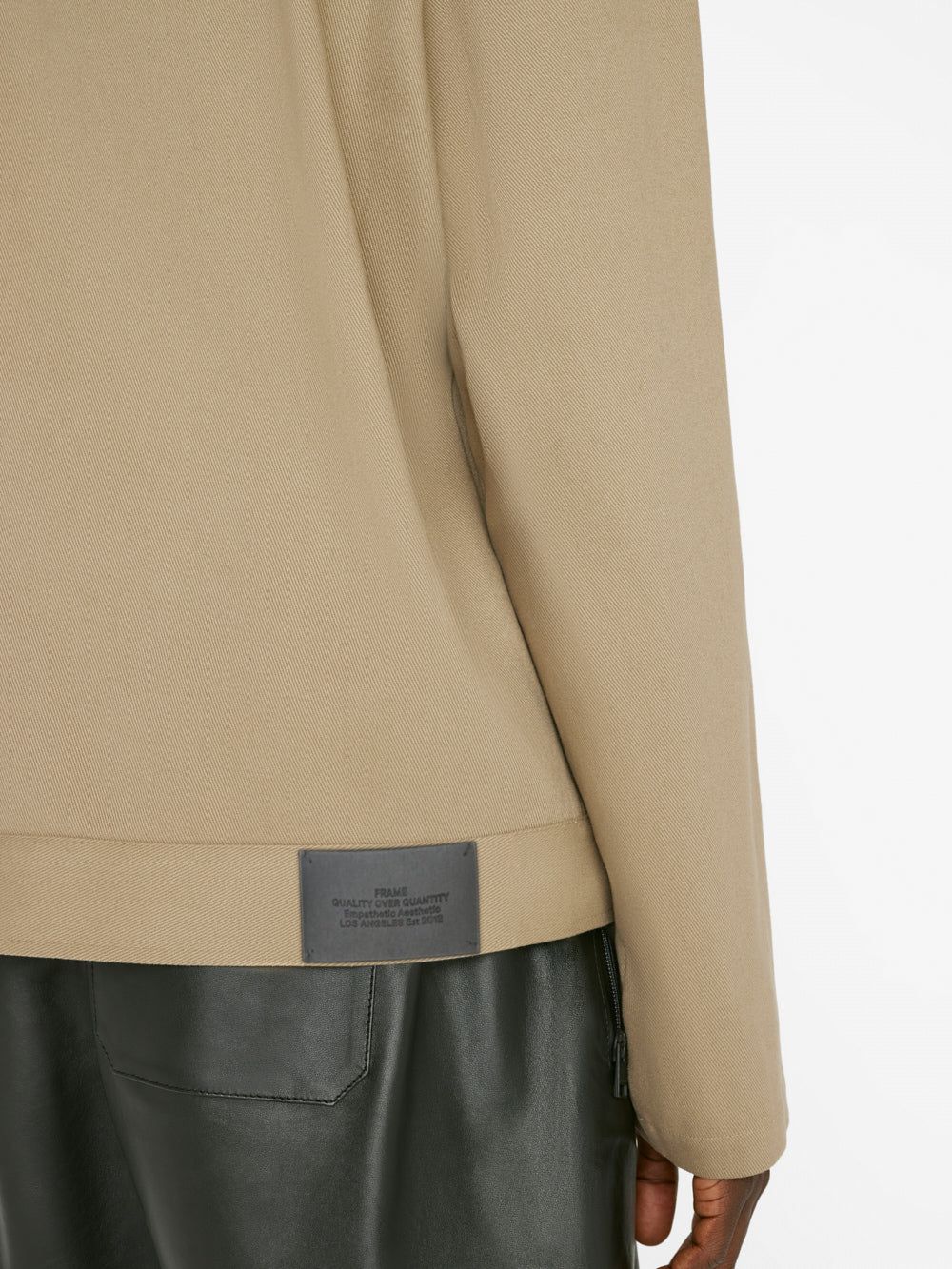 Unlined Cotton Trucker Jacket -- Sand Beige sold by Frame Denim product image thumbnail 5