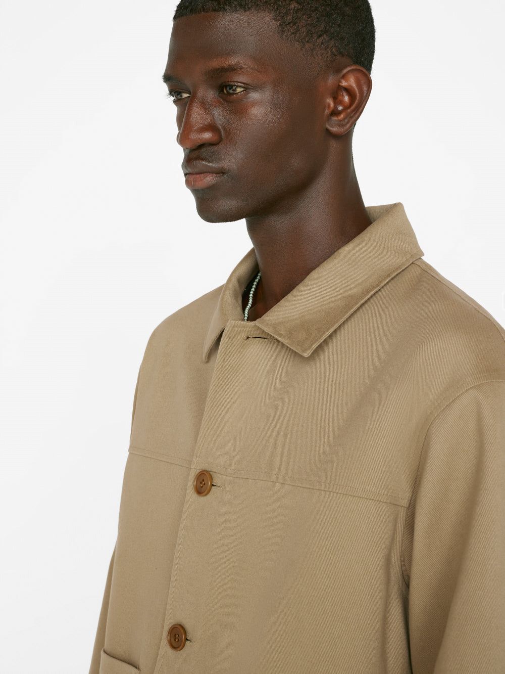 Unlined Cotton Trucker Jacket -- Sand Beige sold by Frame Denim product image thumbnail 9