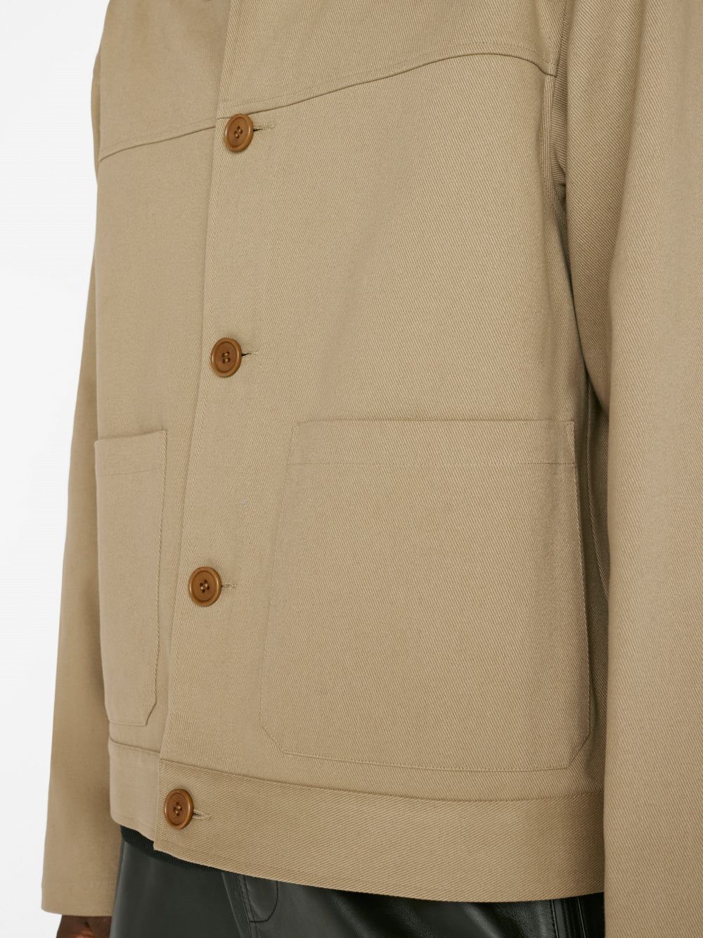 Unlined Cotton Trucker Jacket -- Sand Beige sold by Frame Denim product image thumbnail 4