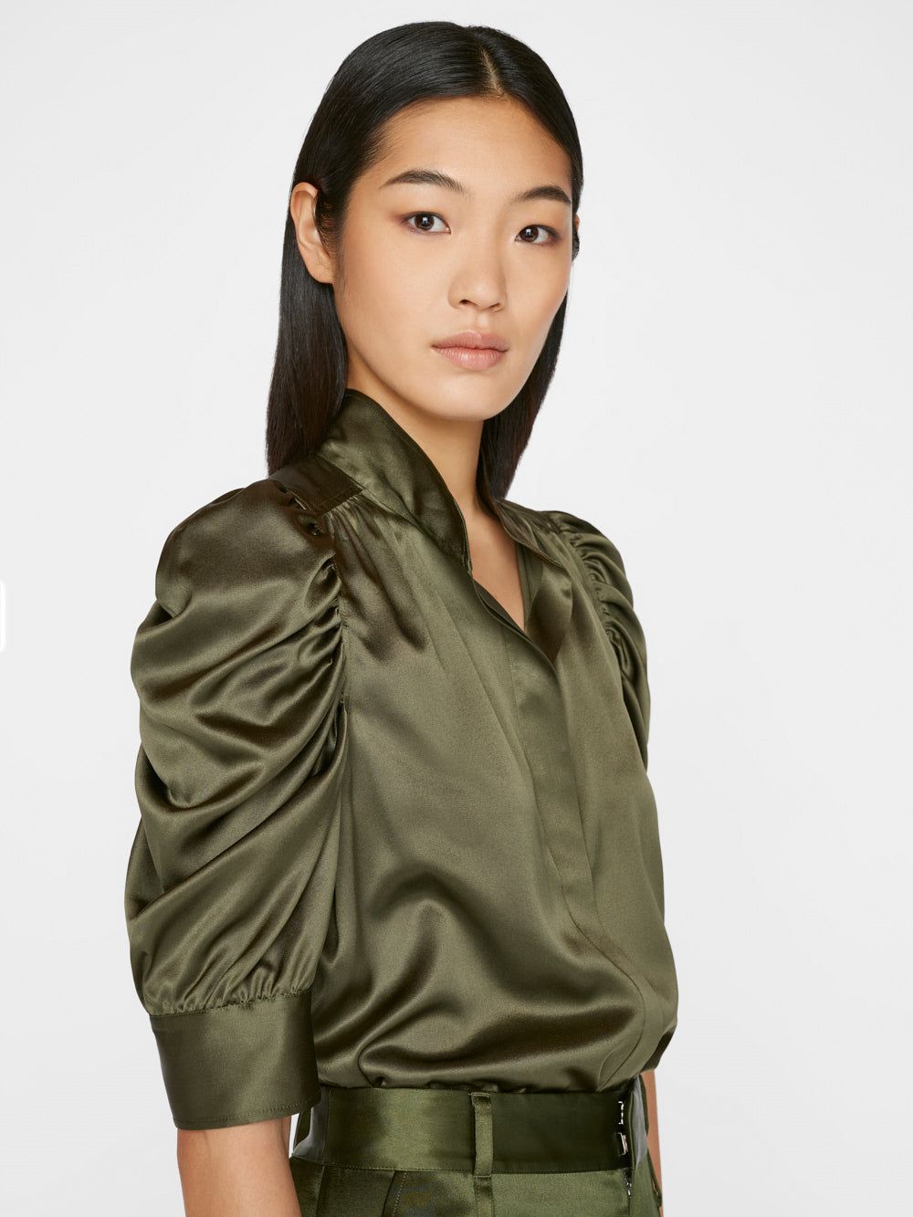 Gillian Top -- Fatigue sold by Frame Denim product image thumbnail 5