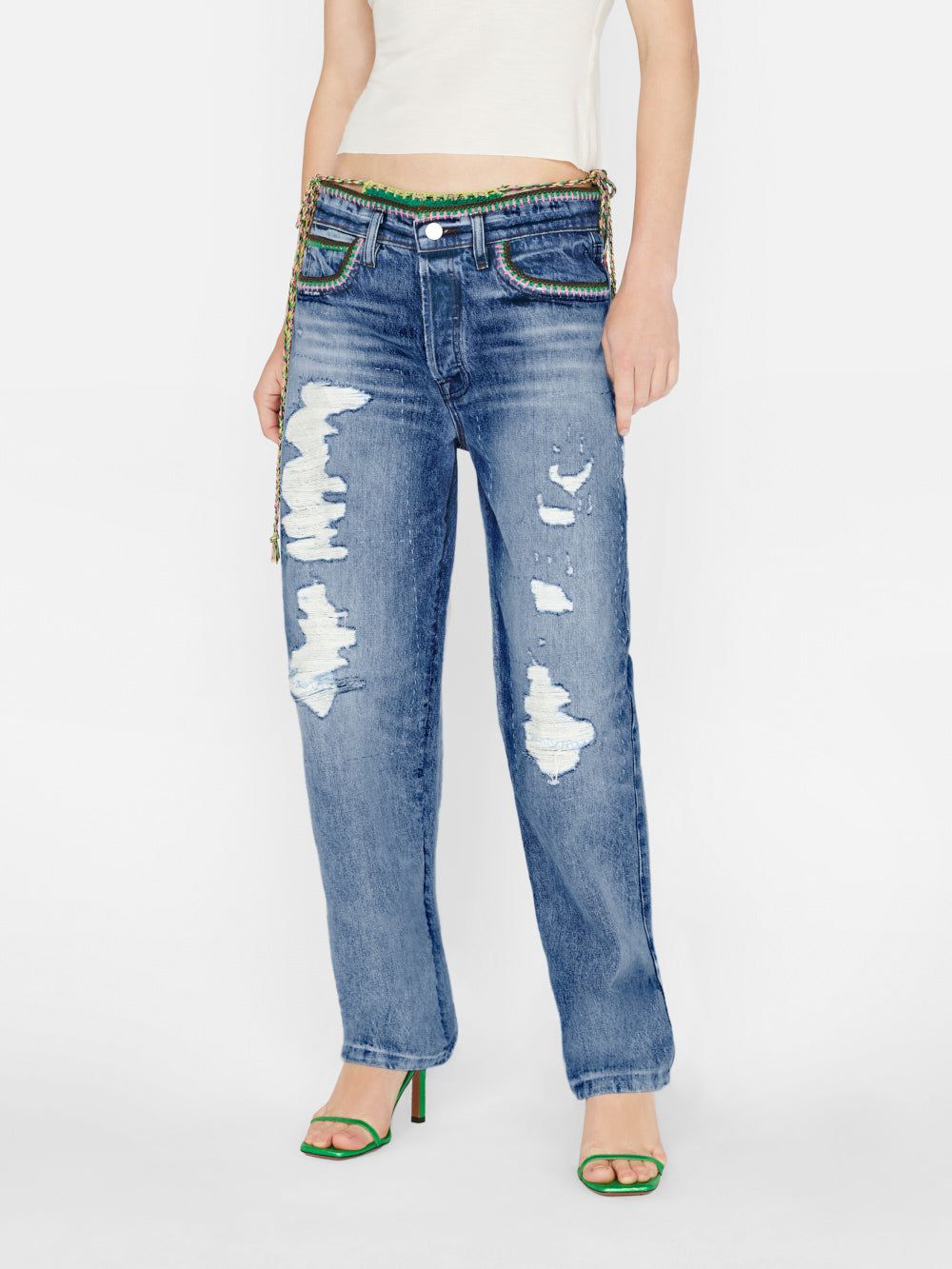 Baggy Low Rise Straight -- Airwaves sold by Frame Denim