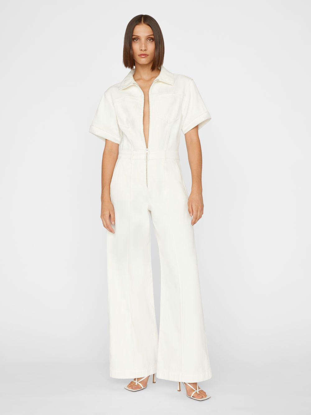 Wide Leg Jumpsuit -- Off White sold by Frame Denim