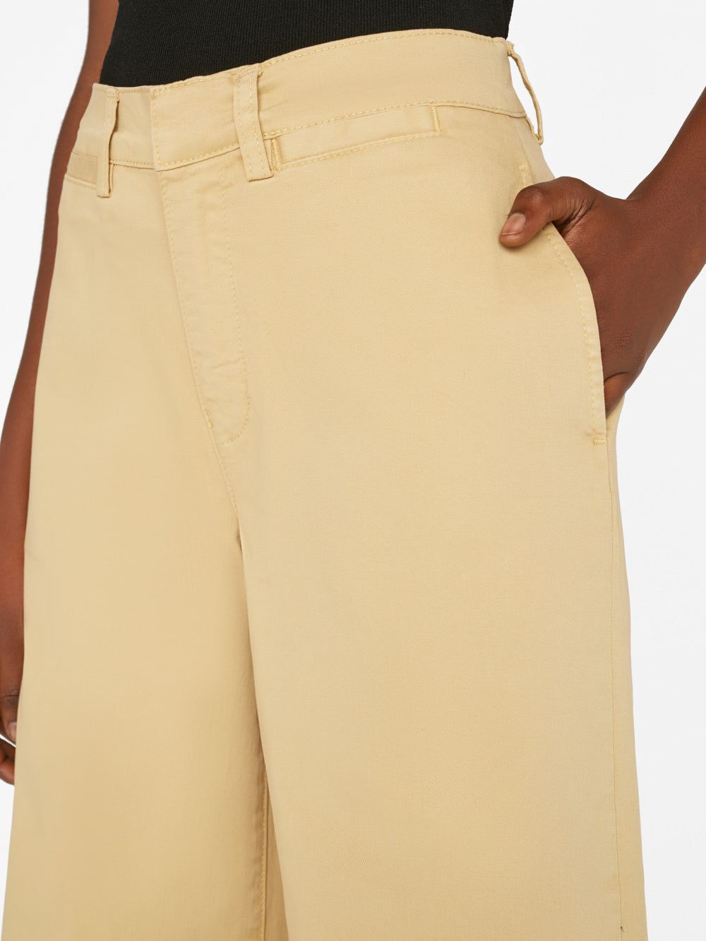 Wide Leg Tomboy Trouser -- Washed Tan sold by Frame Denim product image thumbnail 3