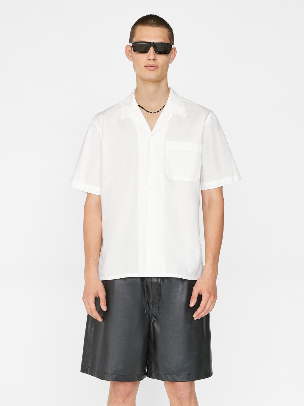Short Sleeve Camp Collar Shirt -- Milk sold by Frame Denim product image thumbnail 2