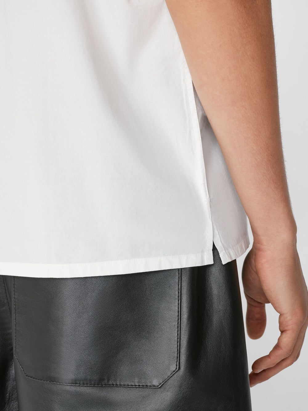 Short Sleeve Camp Collar Shirt -- Milk sold by Frame Denim product image thumbnail 4