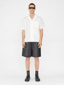 Short Sleeve Camp Collar Shirt -- Milk sold by Frame Denim