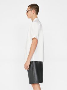 Short Sleeve Camp Collar Shirt -- Milk sold by Frame Denim