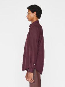 Wool Blend Shirt -- Dark Burgundy sold by Frame Denim
