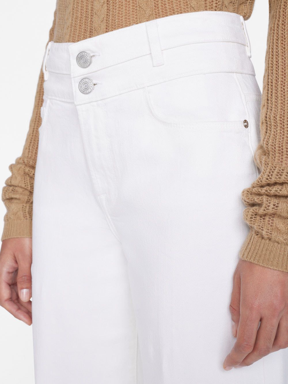 Double Waist Band Crop Palazzo -- Au Natural Clean sold by Frame Denim product image thumbnail 4