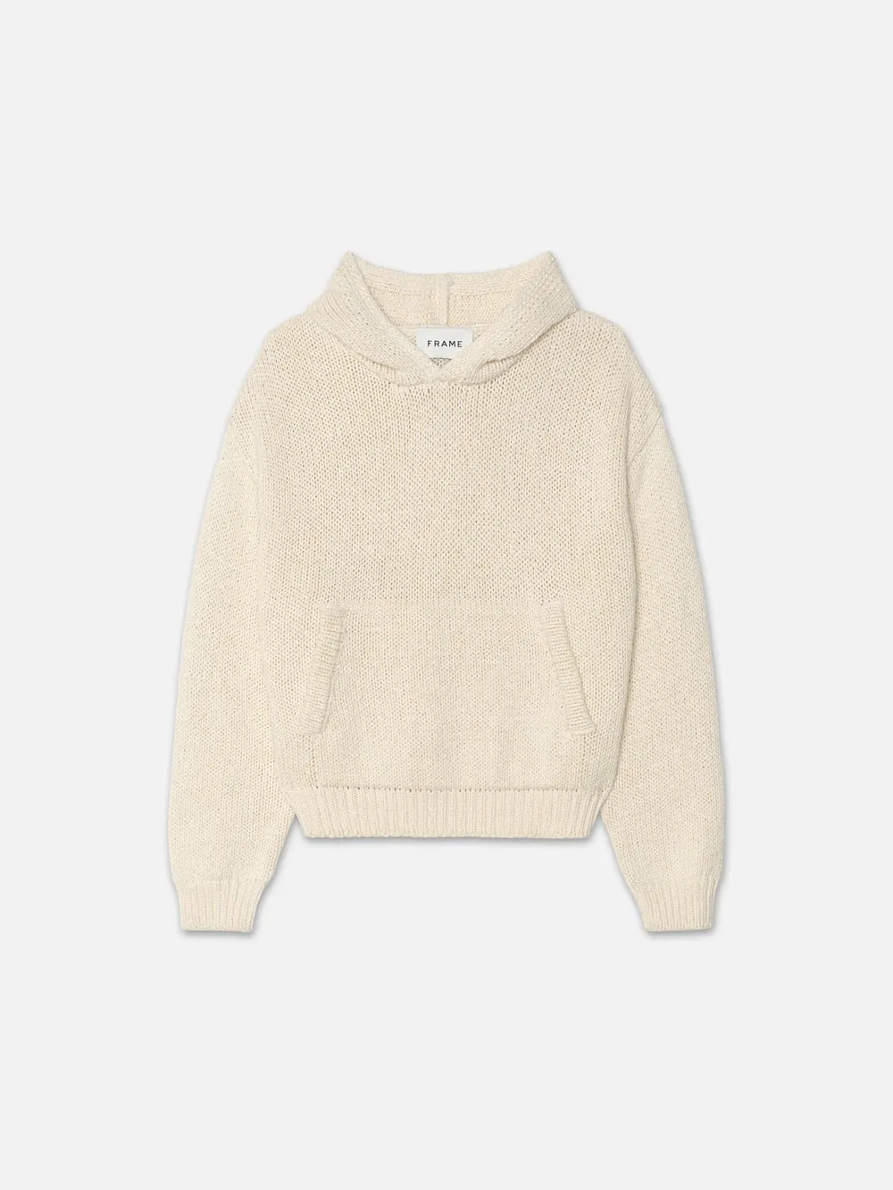 Chunky Hoodie Sweater -- White Canvas sold by Frame Denim