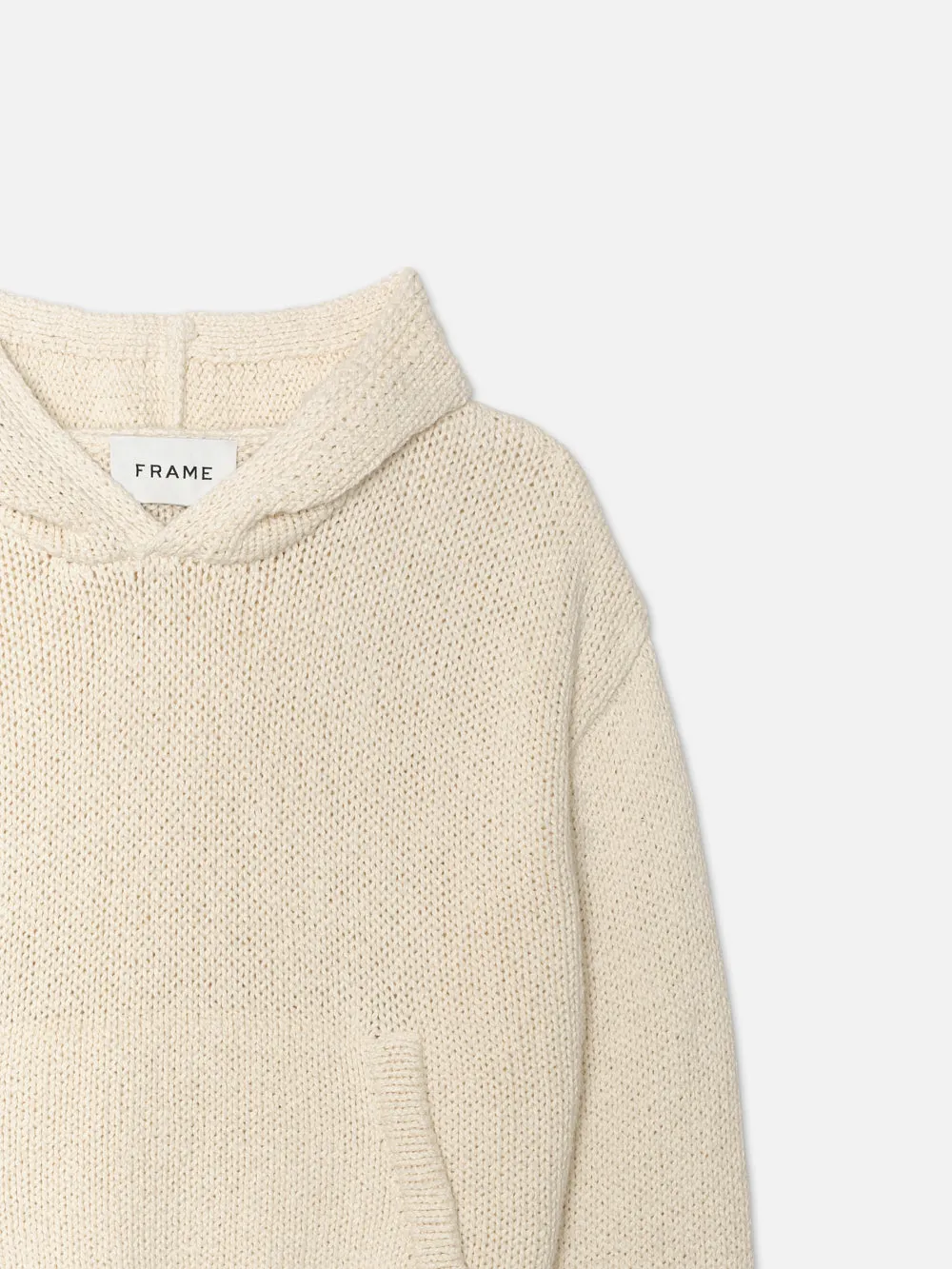 Chunky Hoodie Sweater -- White Canvas sold by Frame Denim product image thumbnail 2