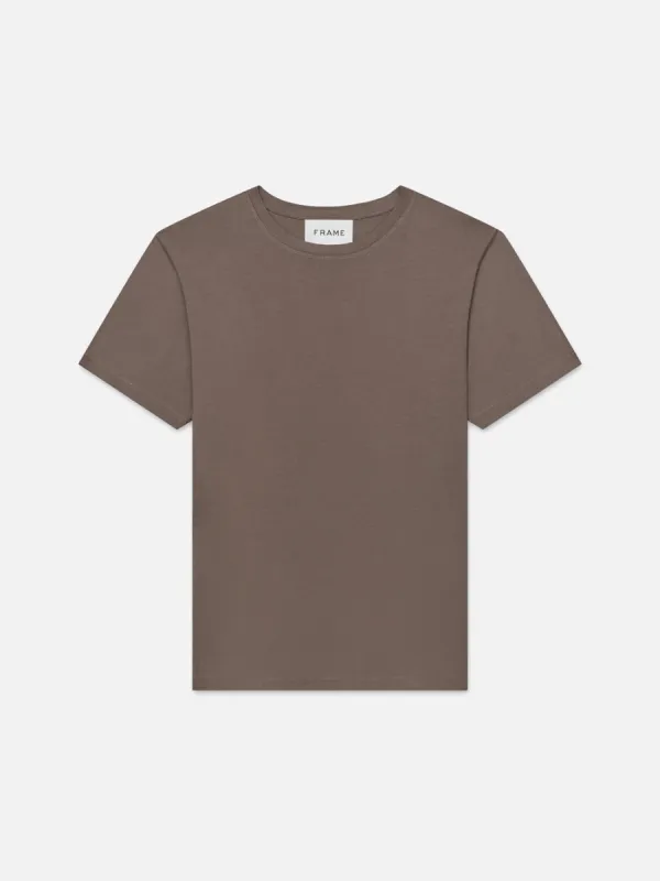 FRAME Logo Tee -- Dry Rose sold by Frame Denim