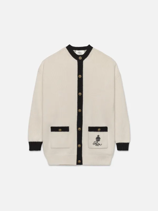 Ritz Women's Cardigan -- Black Multi made by Frame Denim