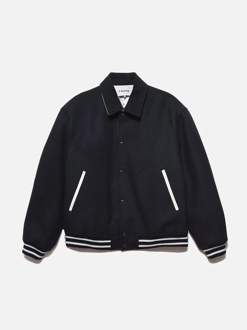 Fall Varsity Jacket -- Midnight Blue sold by Frame Denim