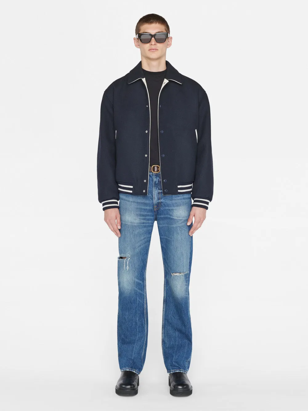 Fall Varsity Jacket -- Midnight Blue sold by Frame Denim product image thumbnail 2