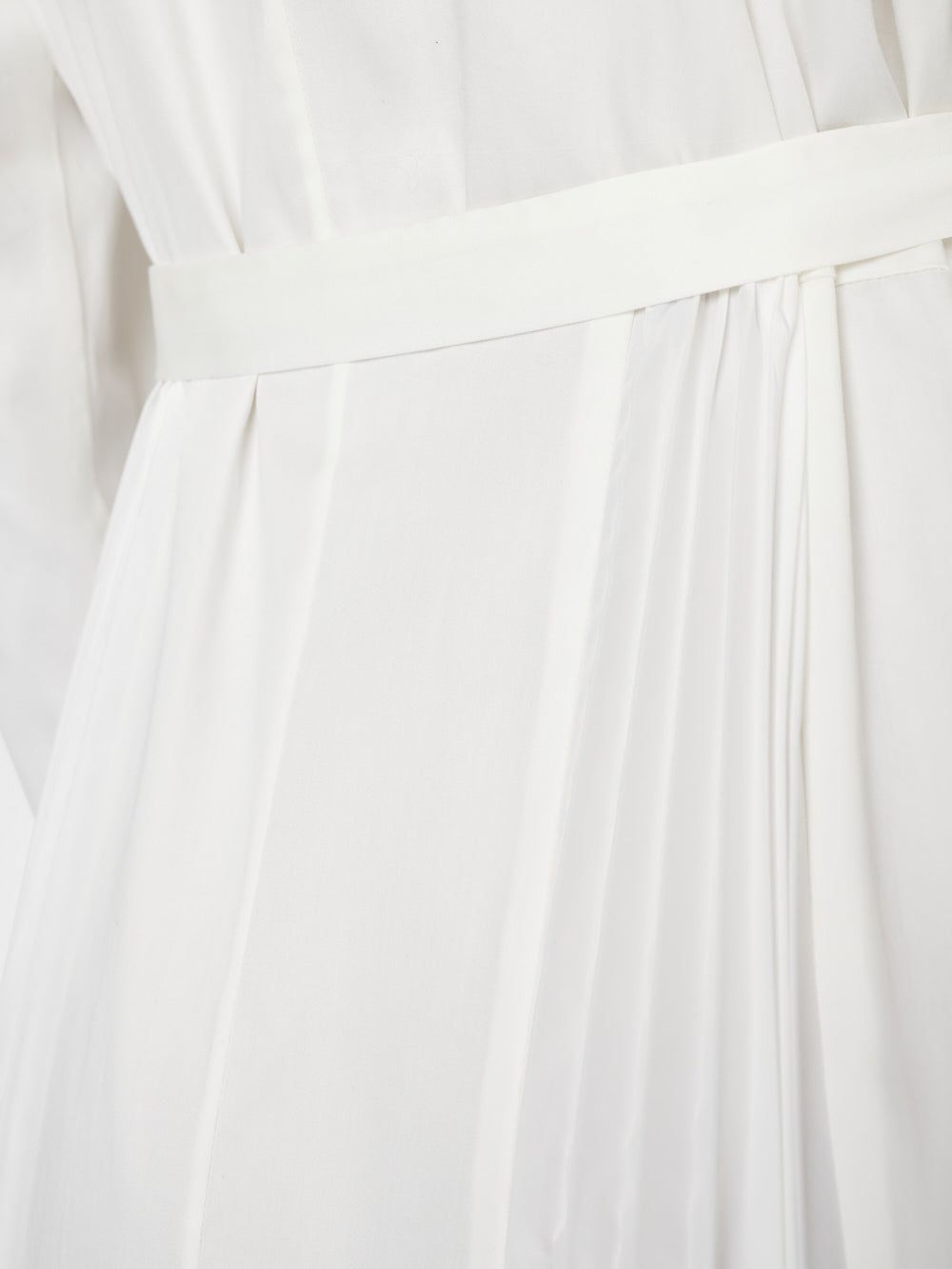 Pleated Inset Maxi Dress -- Blanc sold by Frame Denim product image thumbnail 6