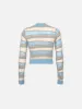 Stitch Mix Crew -- Light Blue Multi sold by Frame Denim
