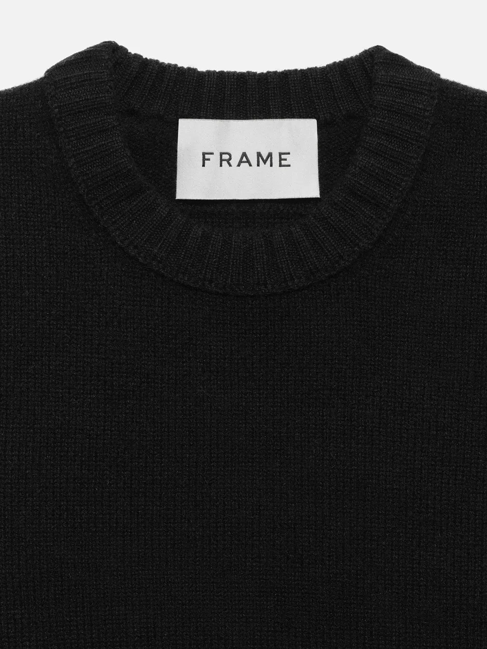 Cashmere Crewneck Sweater -- Noir sold by Frame Denim product image thumbnail 4