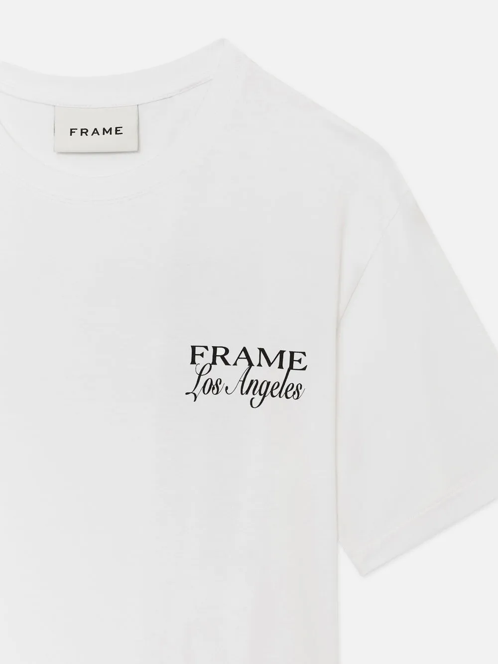 FRAME LA Double Logo Tee -- White sold by Frame Denim product image thumbnail 3
