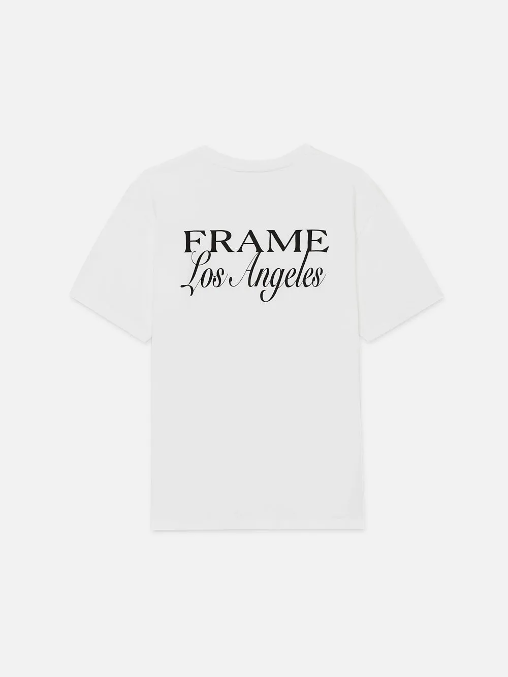 FRAME LA Double Logo Tee -- White sold by Frame Denim product image thumbnail 2