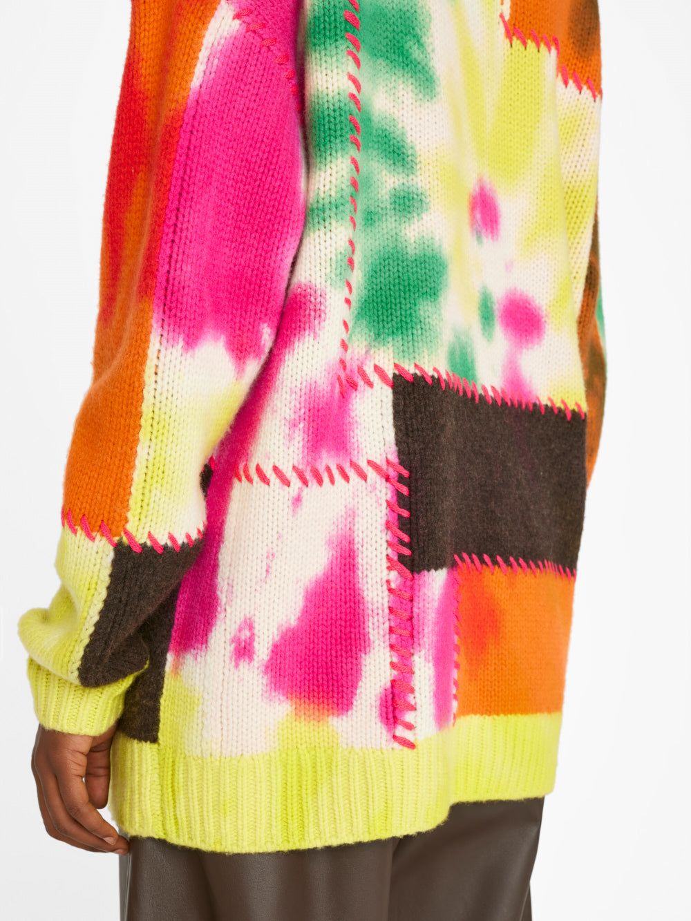 Tie Dye Cardigan -- Flash Lime Multi sold by Frame Denim product image thumbnail 5