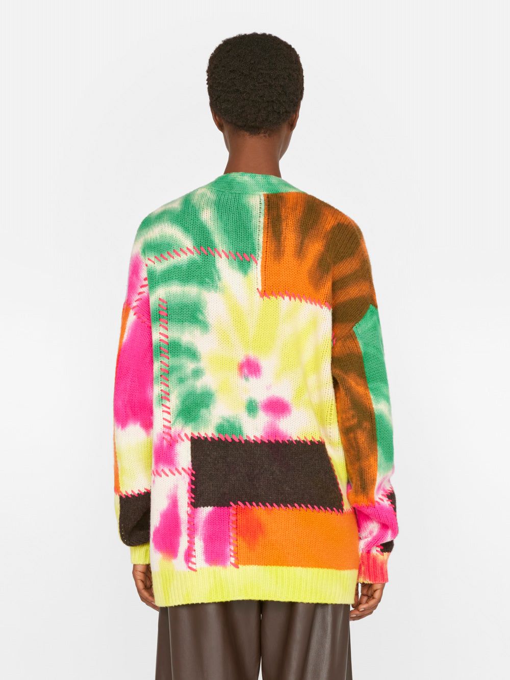 Tie Dye Cardigan -- Flash Lime Multi sold by Frame Denim product image thumbnail 8