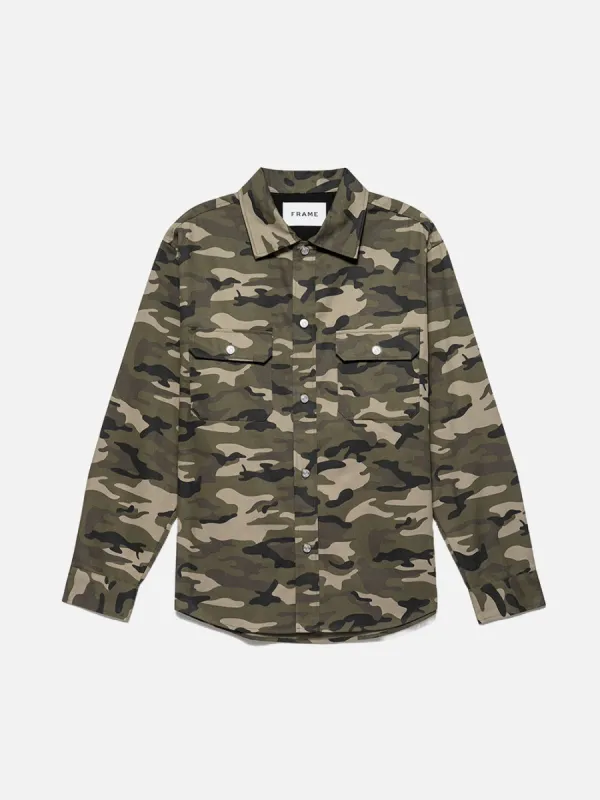 Camo Jacket -- Camo/Noir made by Frame Denim