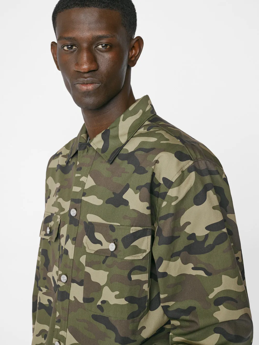 Camo Jacket -- Camo/Noir sold by Frame Denim product image thumbnail 4