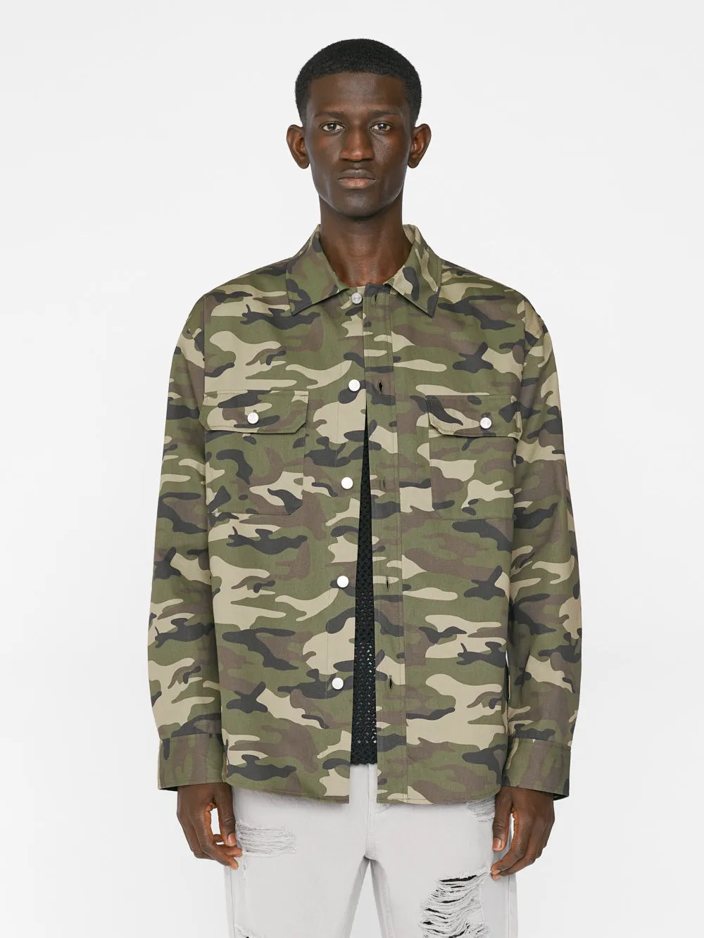 Camo Jacket -- Camo/Noir sold by Frame Denim product image thumbnail 3