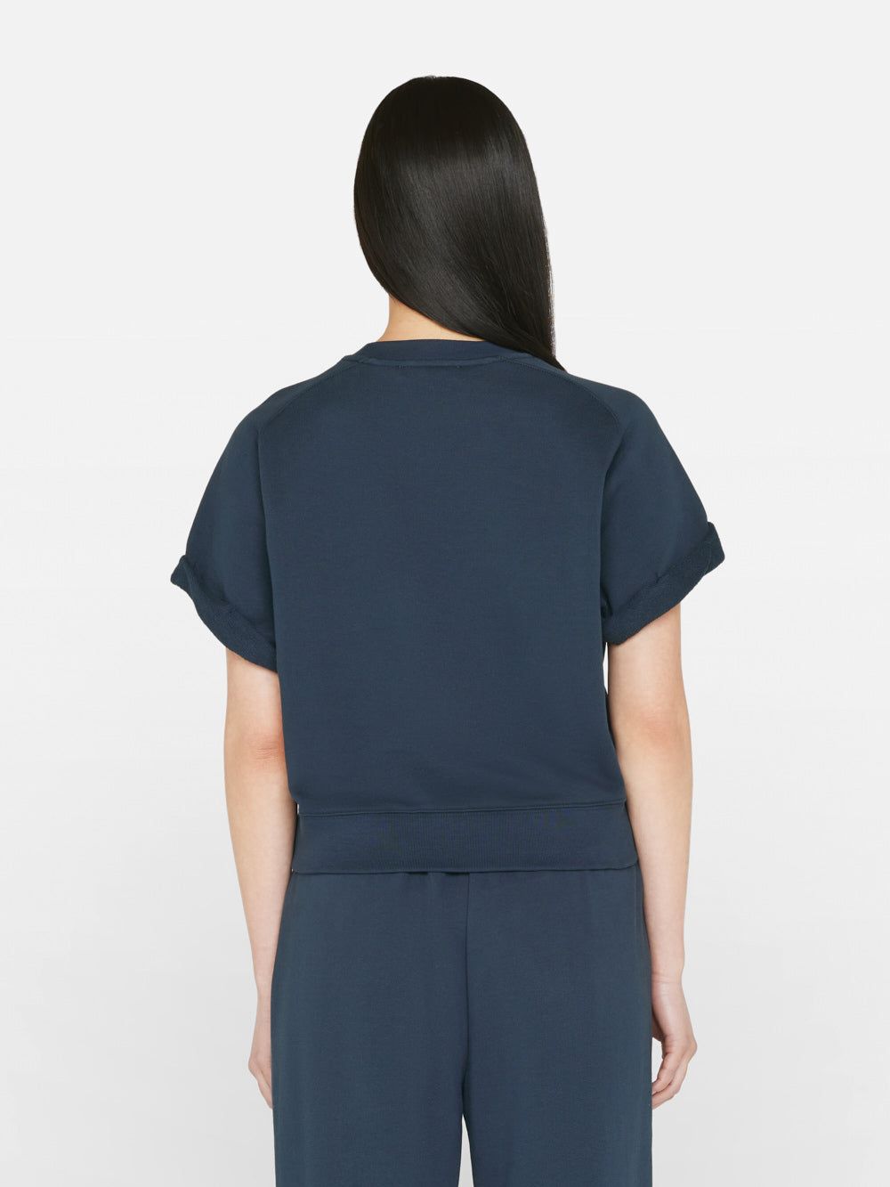 Slouchy Rolled Sweatshirt -- Navy sold by Frame Denim product image thumbnail 6