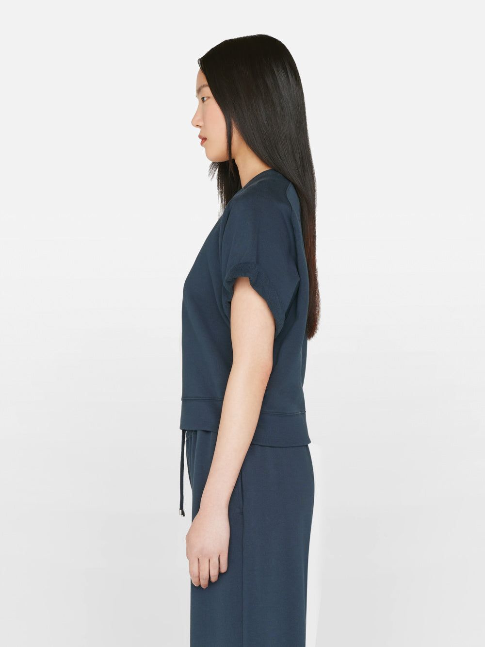 Slouchy Rolled Sweatshirt -- Navy sold by Frame Denim product image thumbnail 5