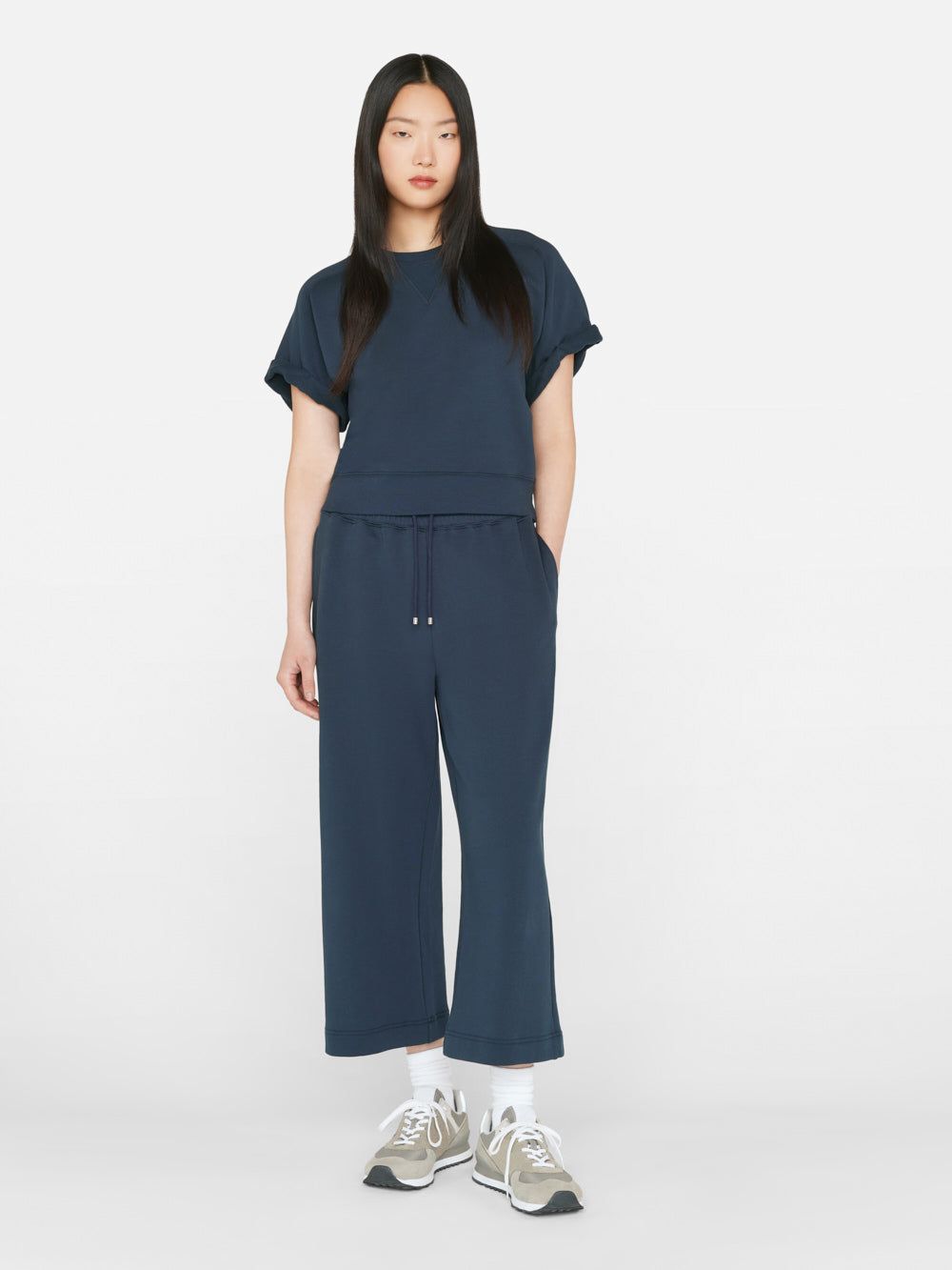 Slouchy Rolled Sweatshirt -- Navy sold by Frame Denim product image thumbnail 3