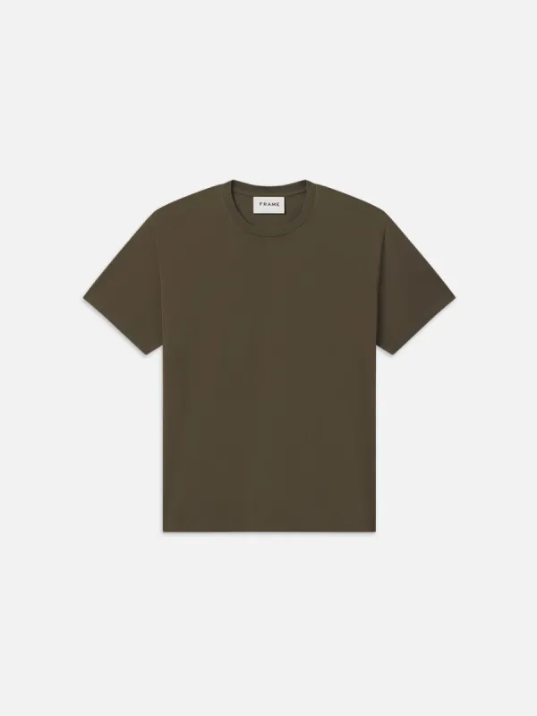 FRAME Logo Tee -- Dark Olive sold by Frame Denim