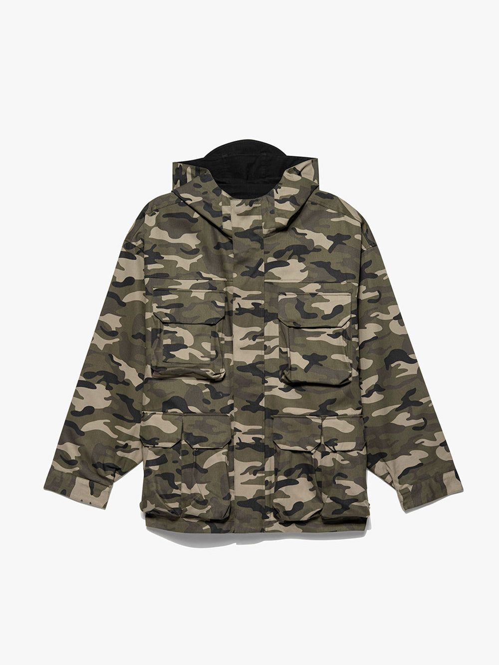 Reversible Camo Parka -- Camo/Noir sold by Frame Denim