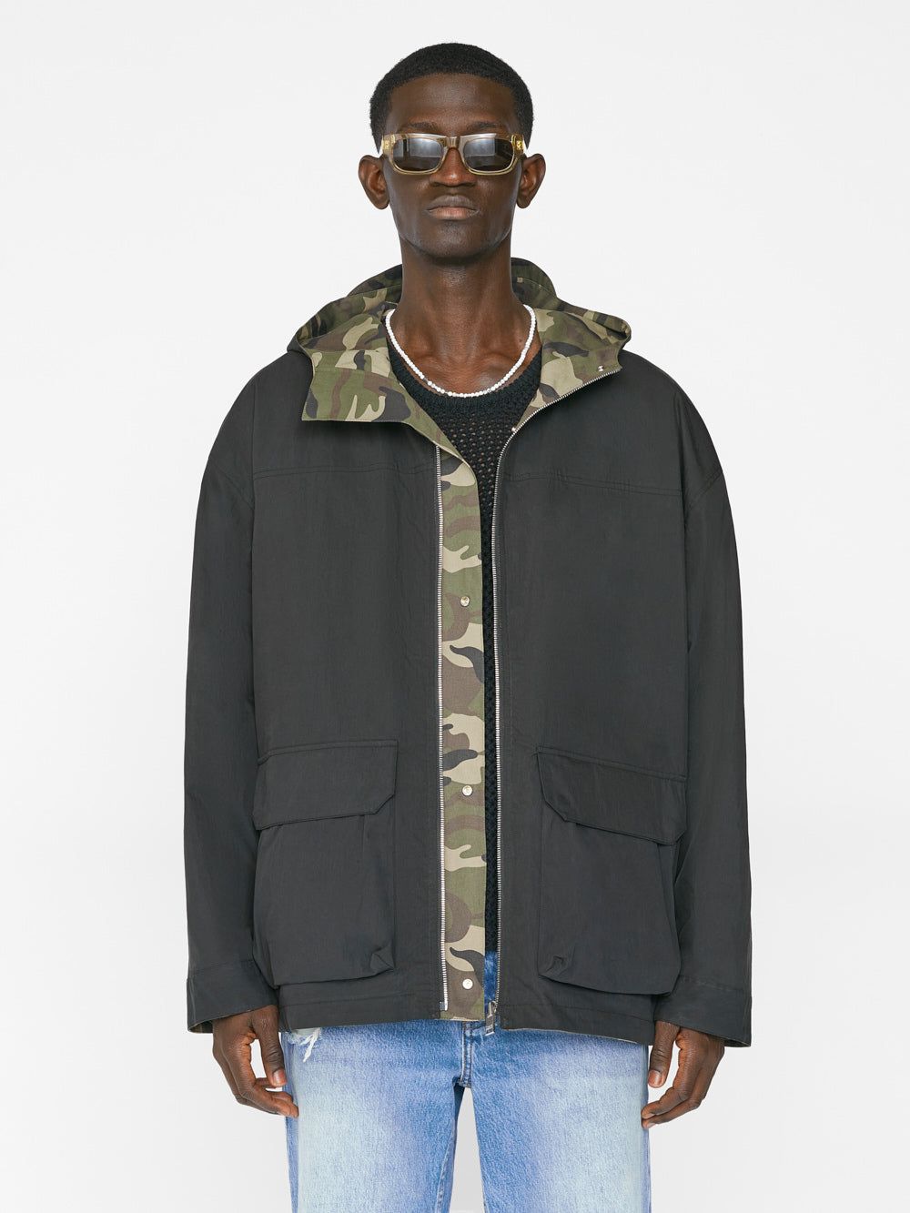 Reversible Camo Parka -- Camo/Noir sold by Frame Denim product image thumbnail 3