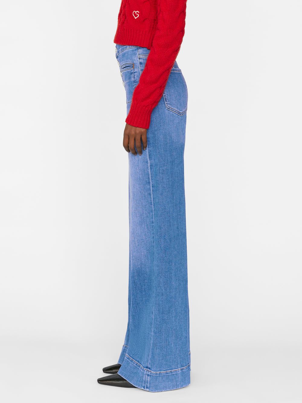 Le Hardy Wide Leg Button -- Blue Fade sold by Frame Denim product image thumbnail 5