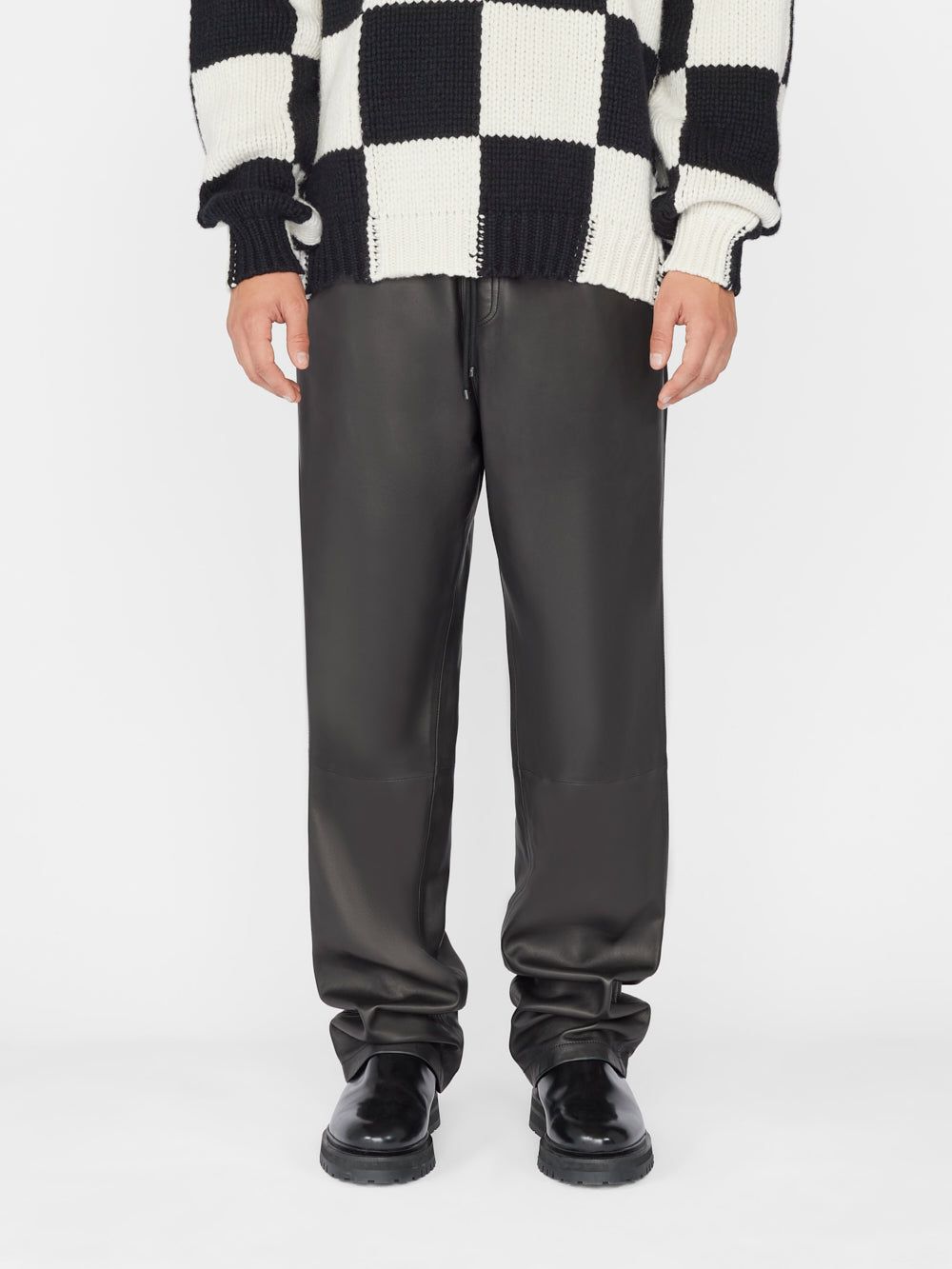 Wide Leather Pant -- Noir sold by Frame Denim product image thumbnail 2