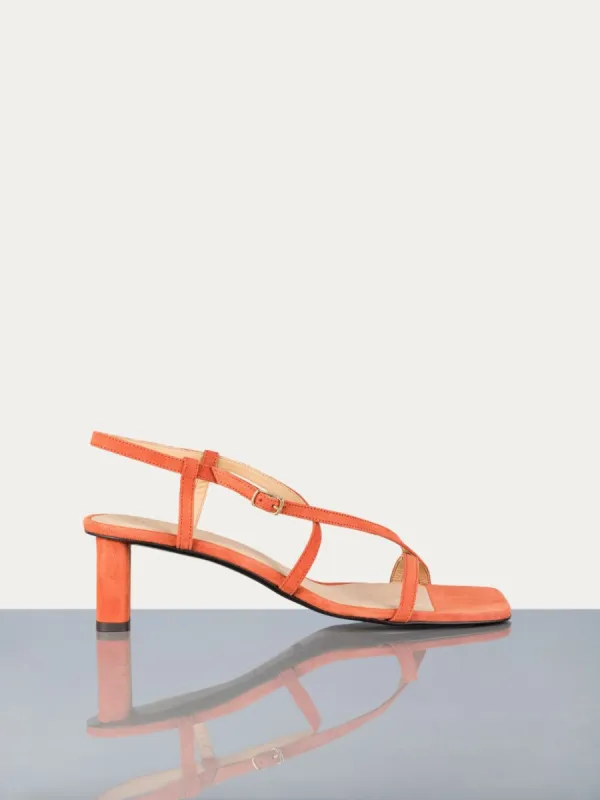 Le Braxton Sandal -- Orange sold by Frame Denim