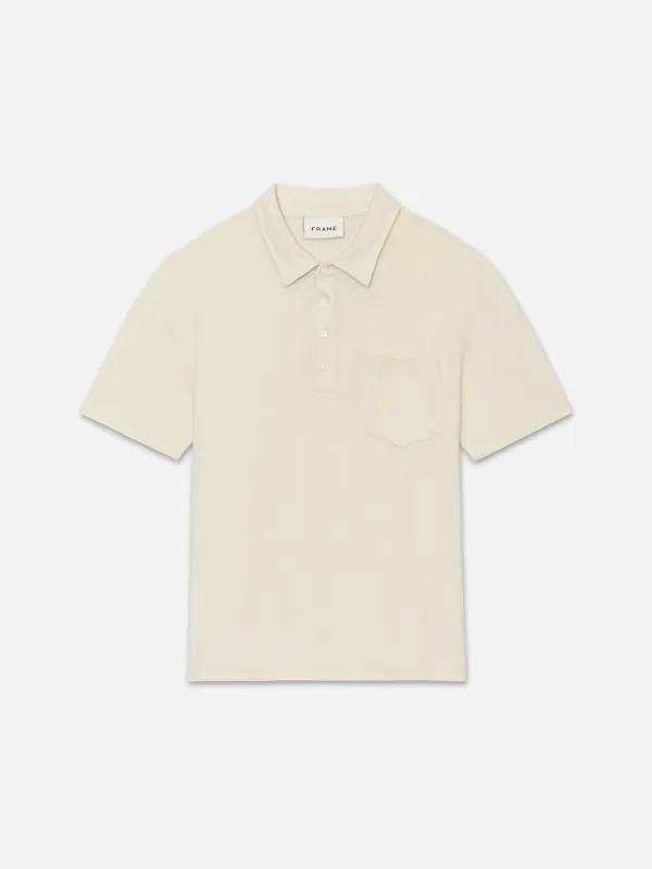 Duo Fold Polo -- White Canvas made by Frame Denim
