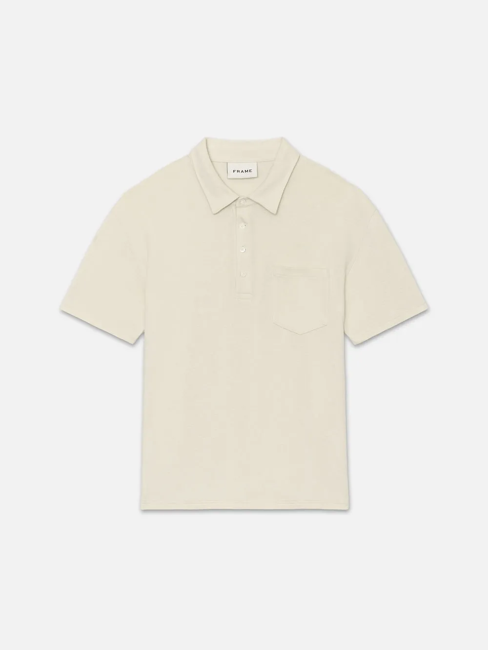 Duo Fold Polo -- White Canvas sold by Frame Denim