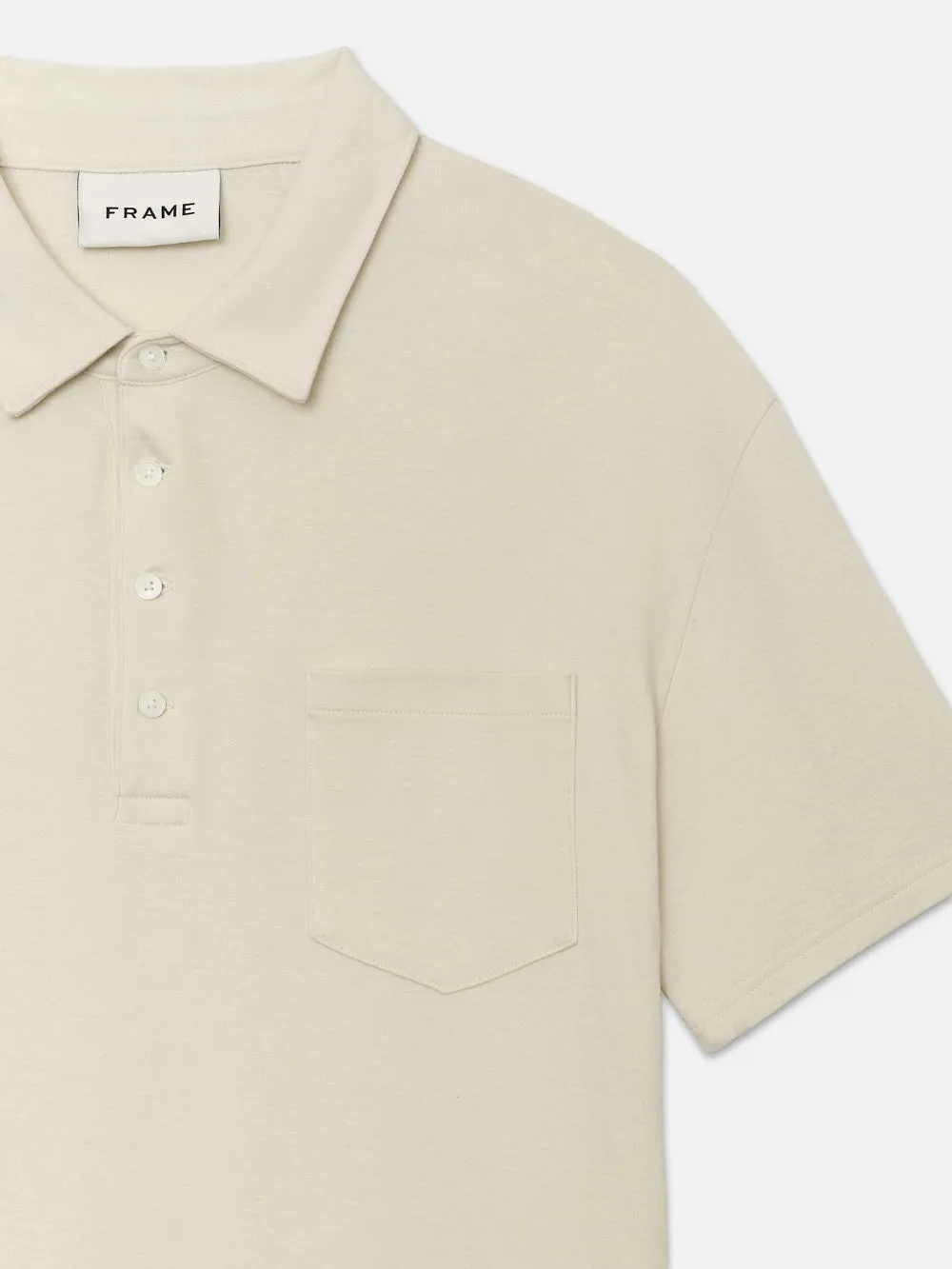 Duo Fold Polo -- White Canvas sold by Frame Denim product image thumbnail 4