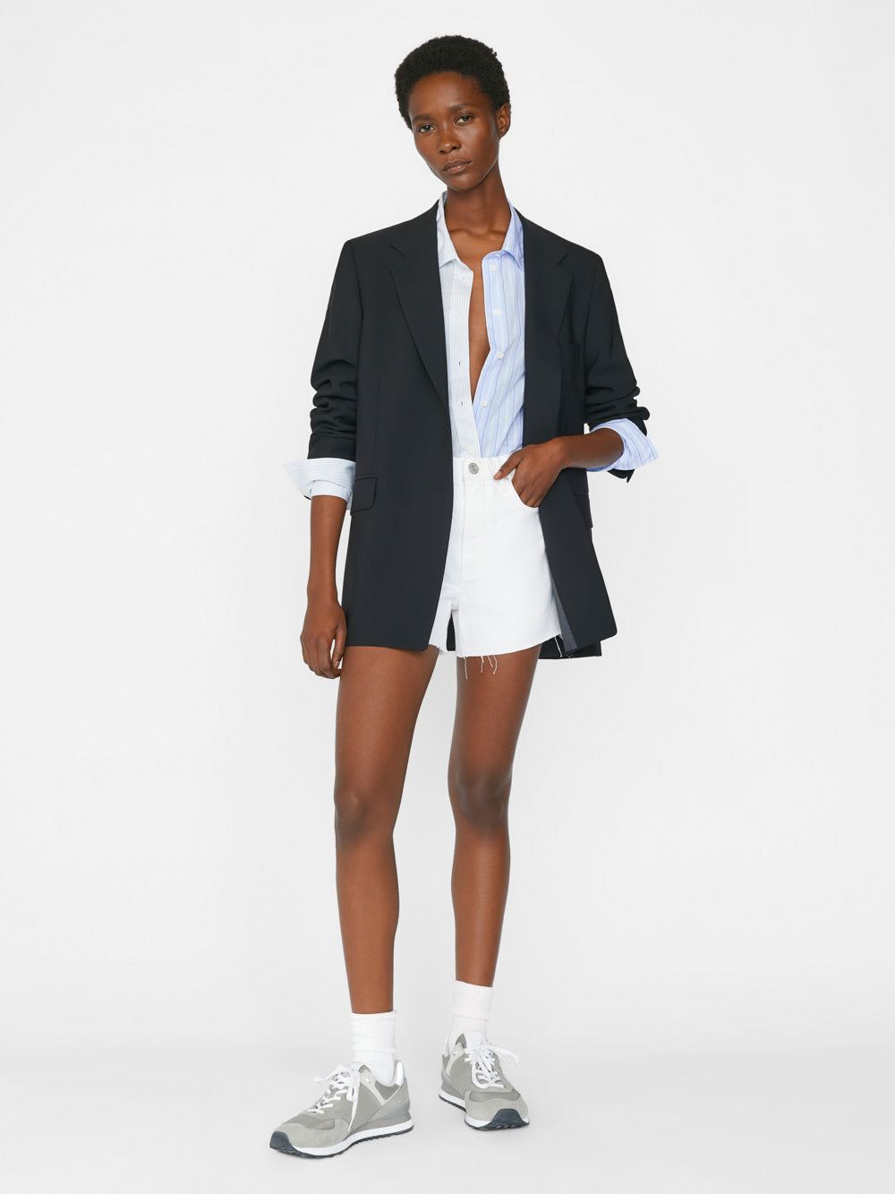 Le Brigette Short -- Blanc sold by Frame Denim product image thumbnail 3