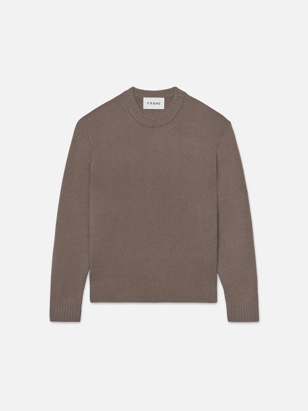 The Cashmere Crewneck Sweater -- Dry Rose sold by Frame Denim