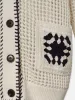 Crochet Pocket Cardi -- Navy Multi sold by Frame Denim