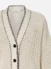 Crochet Pocket Cardi -- Navy Multi sold by Frame Denim