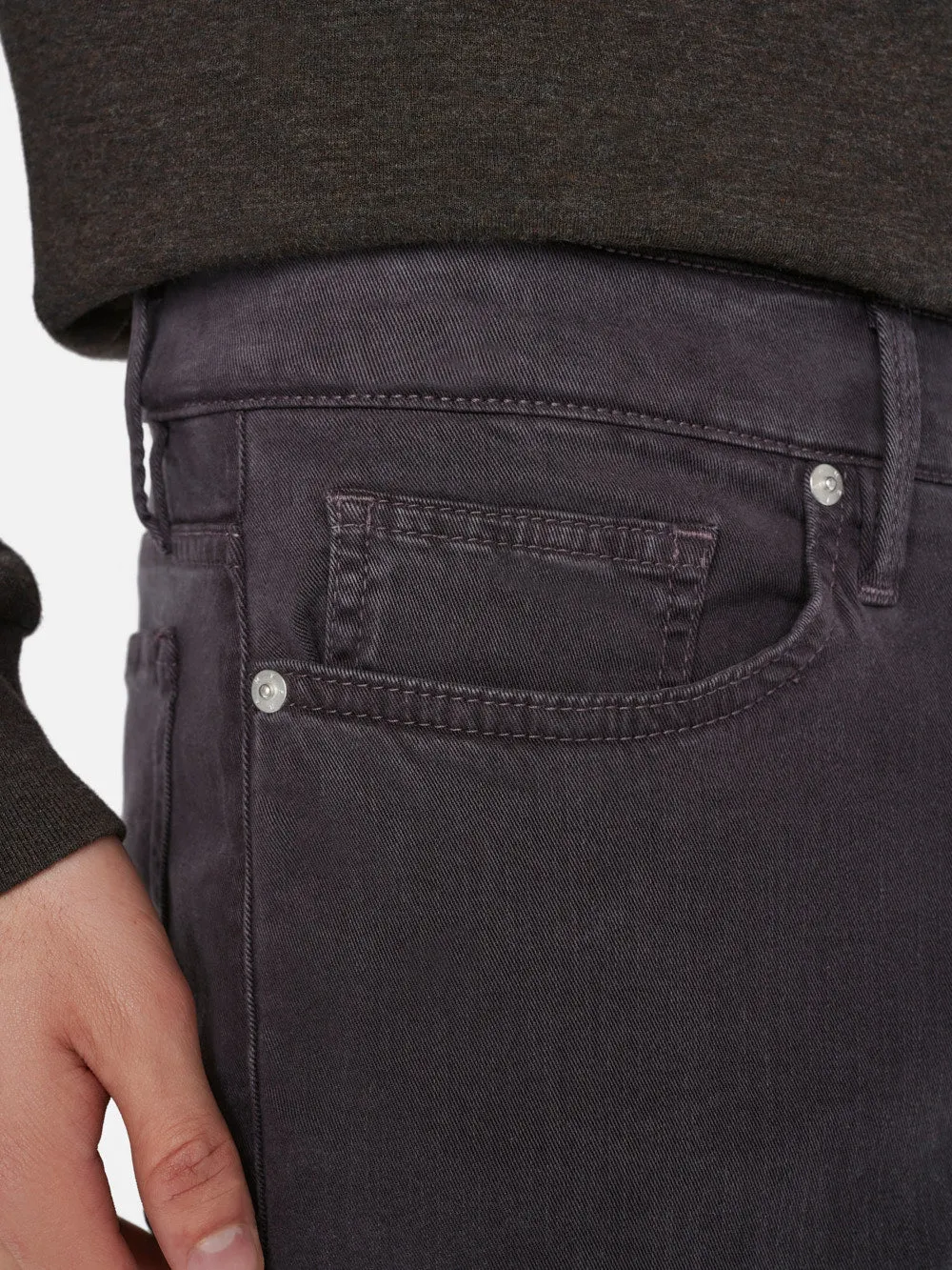 L'Homme Slim Brushed Twill -- Charcoal Grey sold by Frame Denim product image thumbnail 5