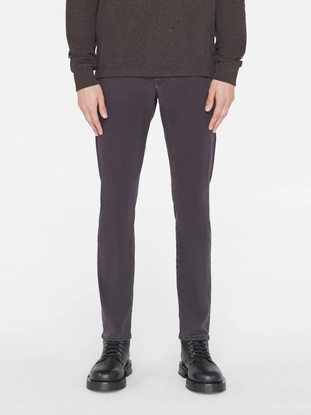 L'Homme Slim Brushed Twill -- Charcoal Grey sold by Frame Denim product image thumbnail 3