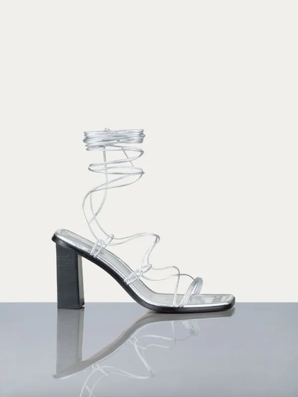 Le Doheny Sandal -- Silver sold by Frame Denim