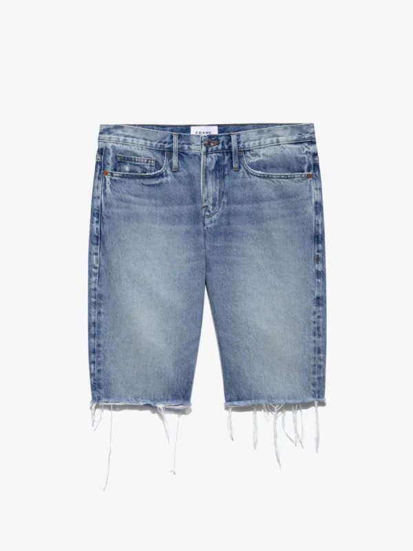 L'Homme Relaxed Short -- Indigo Trail Rips made by Frame Denim
